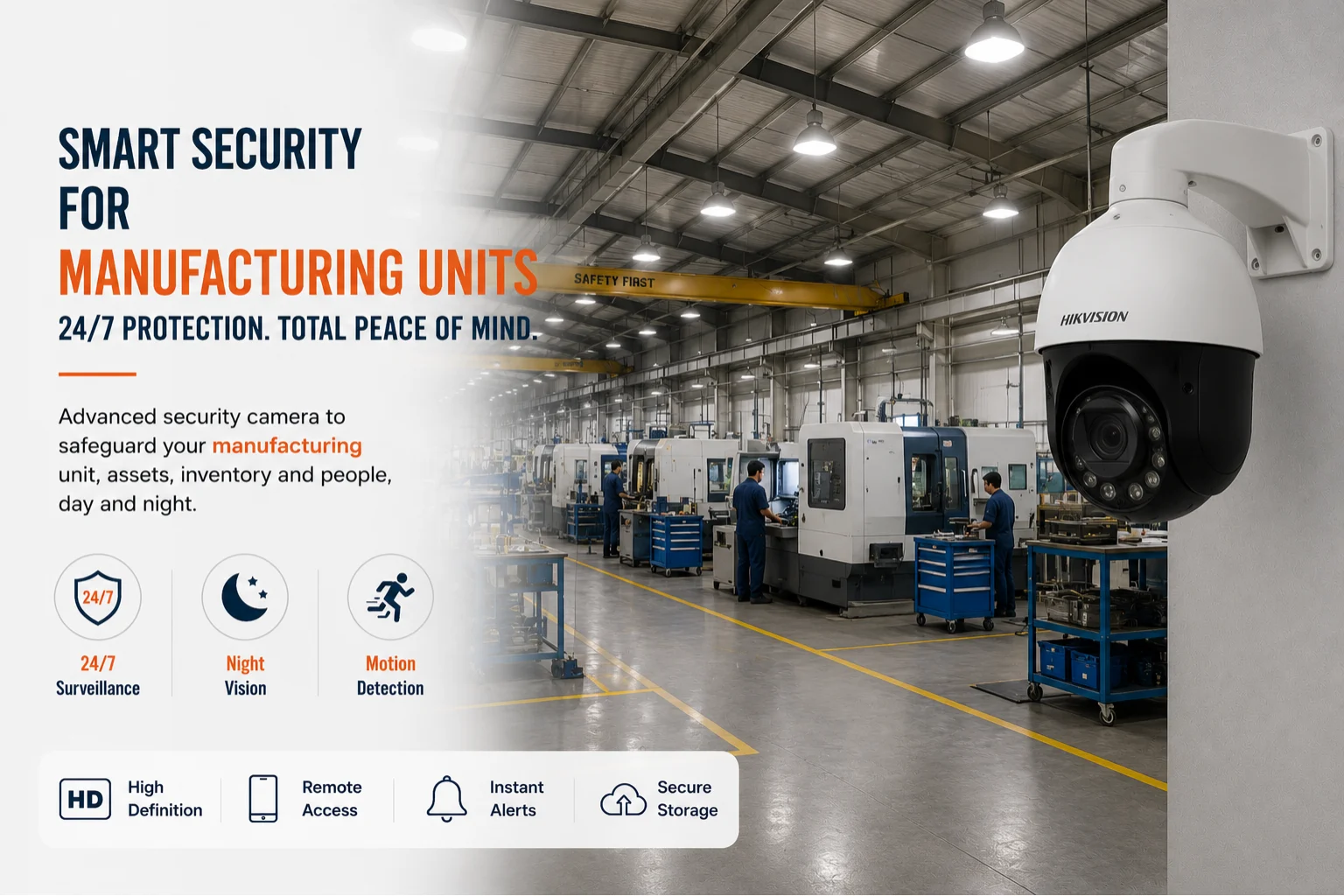 Manufacturing Unit CCTV Hyderabad
