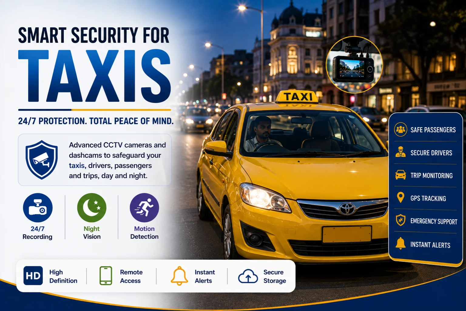 Taxi CCTV Installation Hyderabad