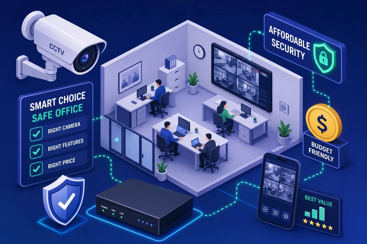 How to Choose an Affordable CCTV Camera Setup for Your Office