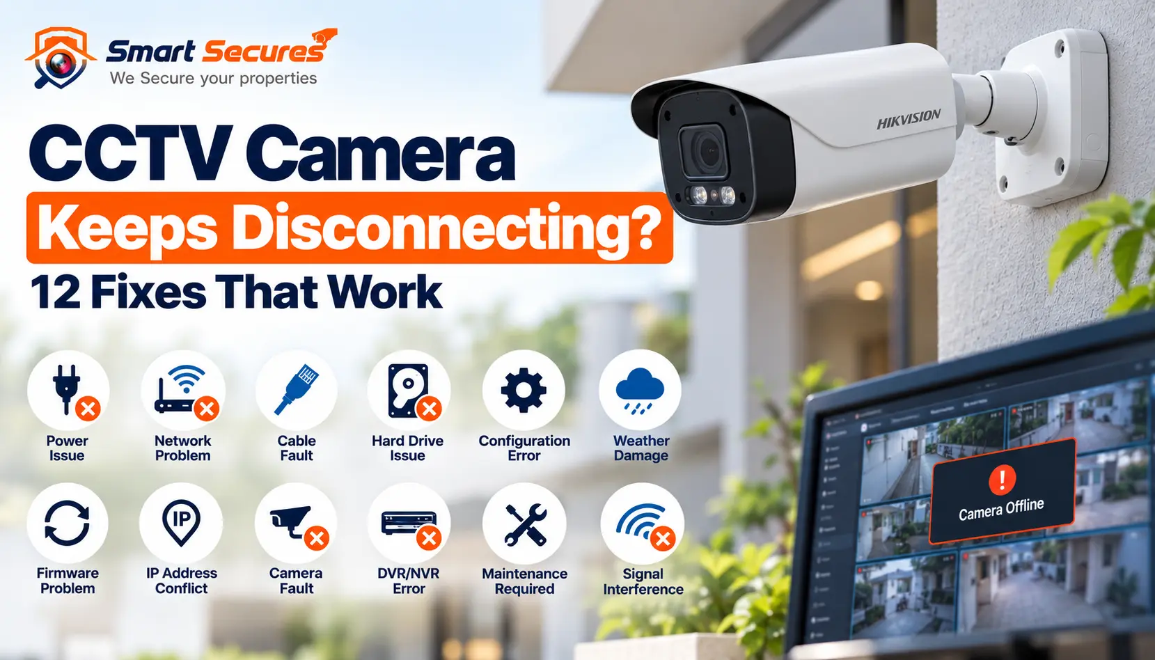 CCTV Camera Keeps Disconnecting? Find the Cause and Fix It