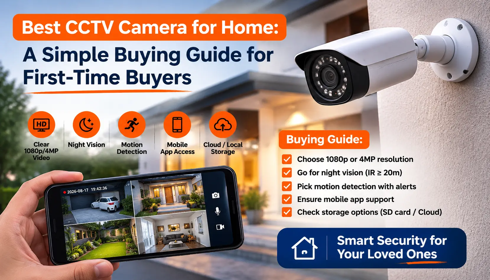 Best CCTV Camera for Home: A Simple Buying Guide for First-Time Buyers