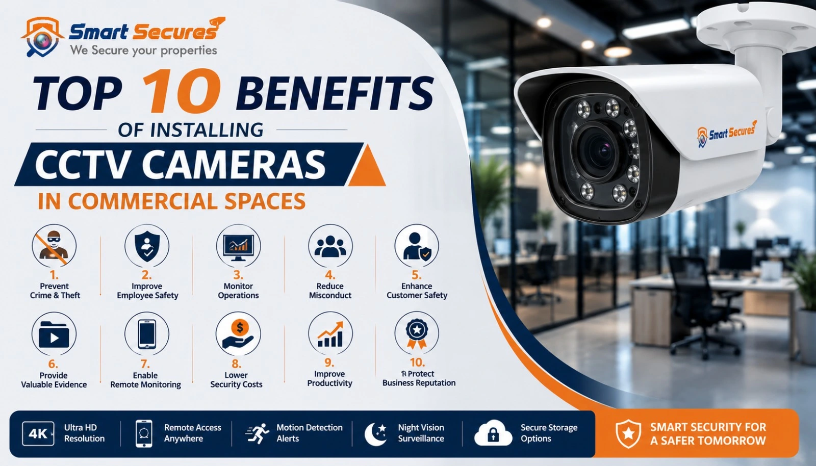 Top 10 Benefits of Installing CCTV Cameras in Commercial Spaces