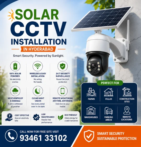 Solar CCTV Camera Hyderabad — Smart Secures